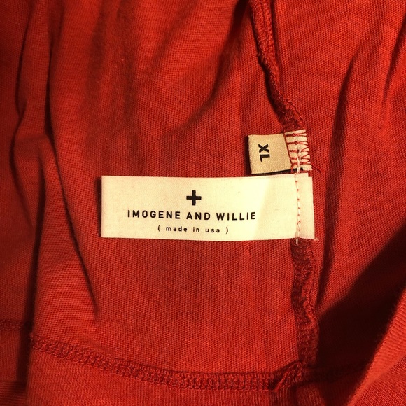 NWT Imogene and Willie red Pocket Tee Shirt XL - Picture 6 of 7